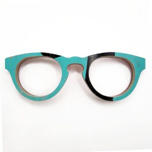 Cat Eye Style Recycled Wooden Skateboard Glasses