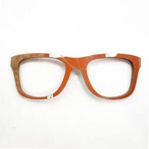 Wayfarer Style Recycled Wooden Skateboard Glasses