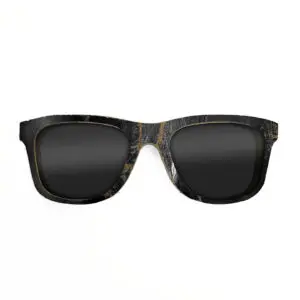Wayfarer Style Recycled Wooden Skateboard Glasses