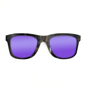Wayfarer Style Recycled Wooden Skateboard Glasses