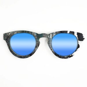 Cat Eye Style Recycled Wooden Skateboard Glasses