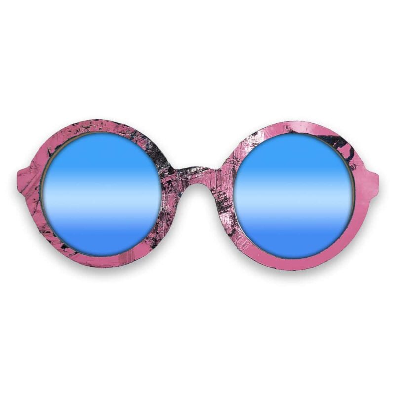 Iris Style Recycled Wooden Skateboard Glasses