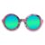 Iris Style Recycled Wooden Skateboard Glasses