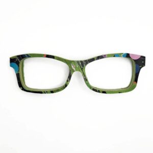 Fox Style Recycled Wooden Skateboard Glasses