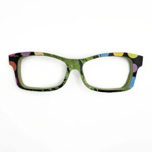 Fox Style Recycled Wooden Skateboard Glasses (Large)