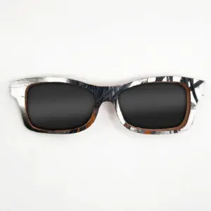 Fox Style Recycled Wooden Skateboard Glasses (Large)