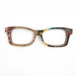 Fox Style Recycled Wooden Skateboard Glasses