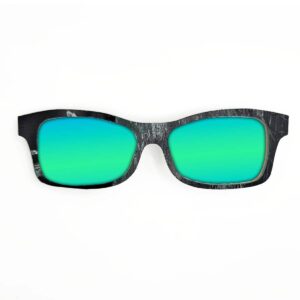 Fox Style Recycled Wooden Skateboard Glasses (Large)