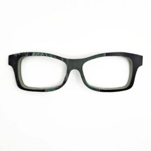 Fox Style Recycled Wooden Skateboard Glasses (Large)