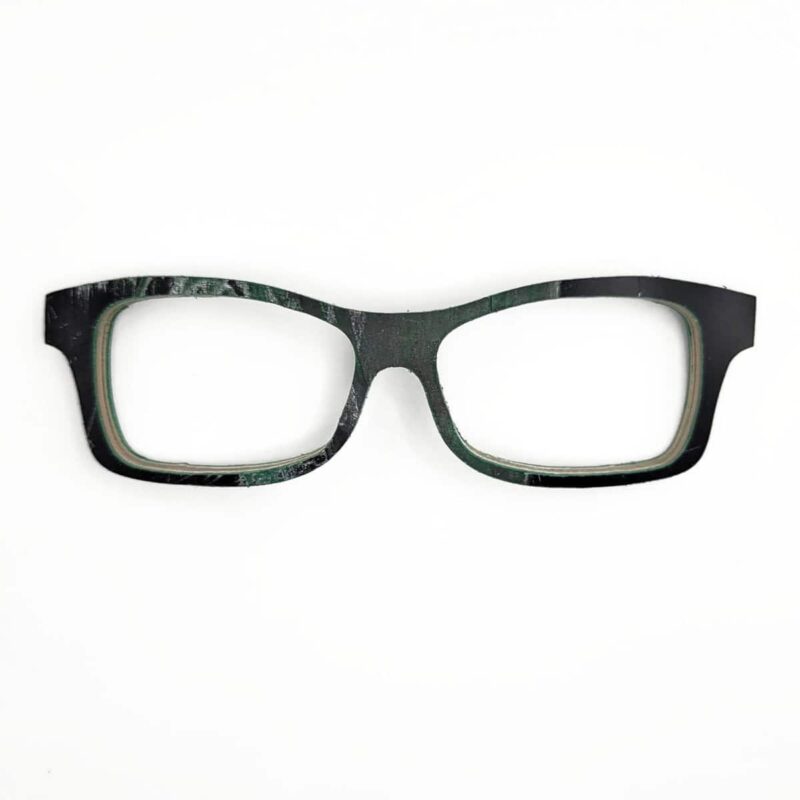 Fox Style Recycled Wooden Skateboard Glasses (Large)