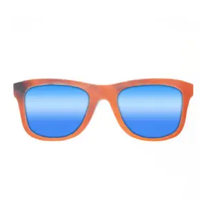 Wayfarer Style Recycled Wooden Snowboard Glasses (Large)