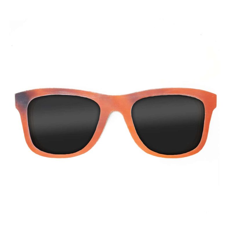 Wayfarer Style Recycled Wooden Snowboard Glasses (Large)