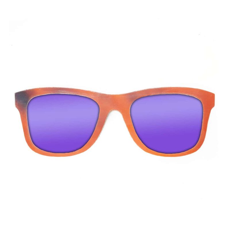Wayfarer Style Recycled Wooden Snowboard Glasses (Large)
