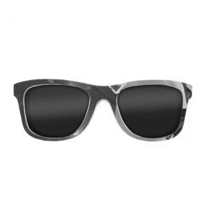 Wayfarer Style Recycled Wooden Snowboard Glasses (Large)