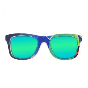 Wayfarer Style Recycled Wooden Snowboard Glasses (Large)