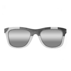 Wayfarer Style Recycled Wooden Snowboard Glasses (Large)