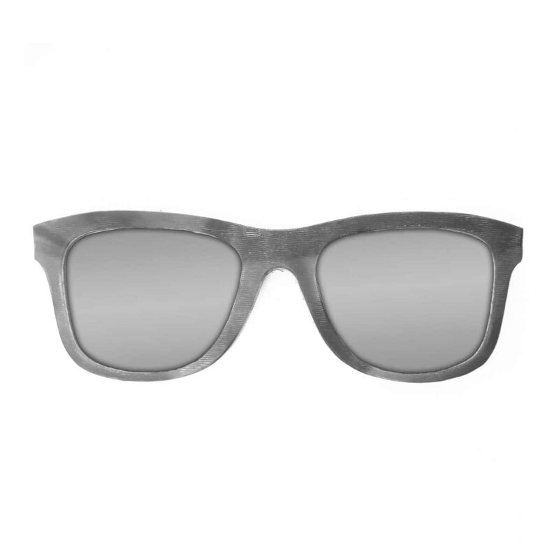 Wayfarer Style Recycled Wooden Snowboard Glasses (Large)