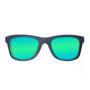 Wayfarer Style Recycled Wooden Snowboard Glasses (Small)