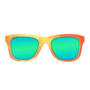 Wayfarer Style Recycled Wooden Snowboard Glasses (Large)