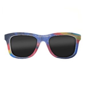 Wayfarer Style Recycled Wooden Snowboard Glasses (Large)