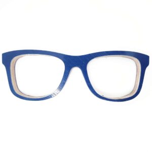 Wayfarer Style Recycled Wooden Snowboard Glasses (Large)