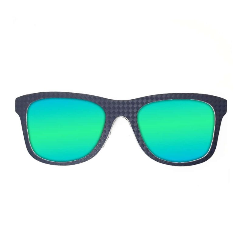 Wayfarer Style Recycled Wooden Snowboard Glasses