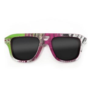 Aviator Style Recycled Wooden Skateboard Glasses