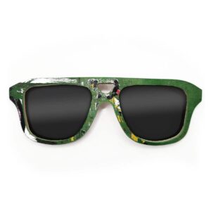 Aviator Style Recycled Wooden Skateboard Glasses