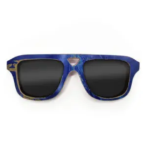 Aviator Style Recycled Wooden Skateboard Glasses