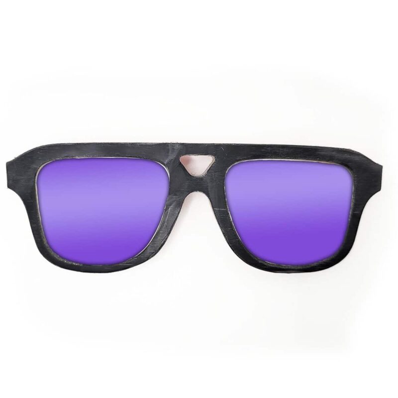Aviator Style Recycled Wooden Snowboard Glasses