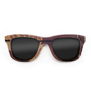 Wayfarer Style Recycled Wooden Snowboard Glasses (Large)