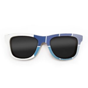 Wayfarer Style Recycled Wooden Snowboard Glasses (Large)