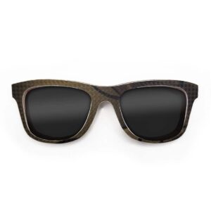 Wayfarer Style Recycled Wooden Snowboard Glasses (Large)