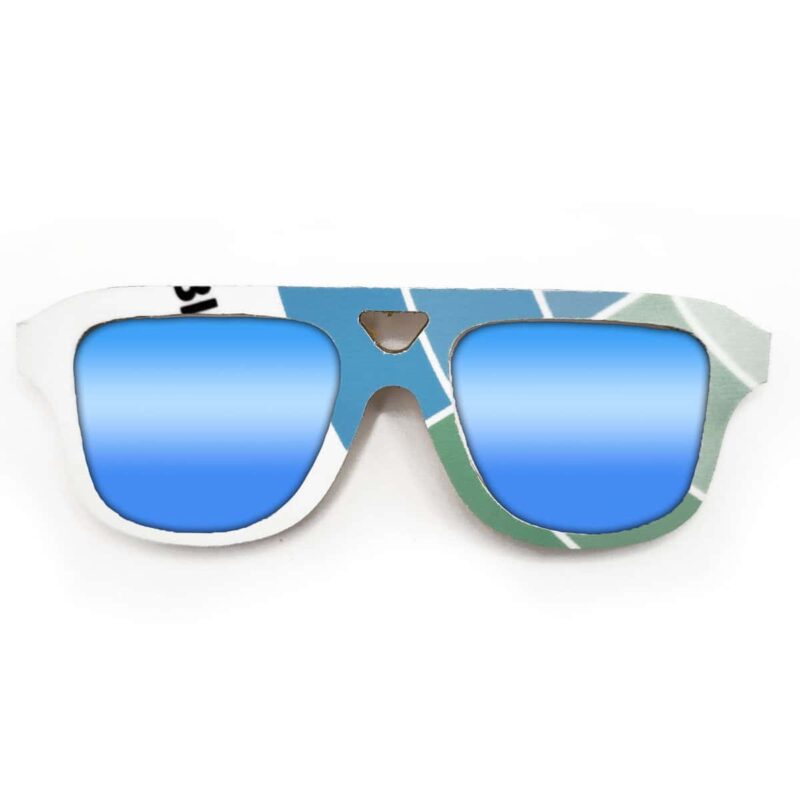 Aviator Style Recycled Wooden Snowboard Glasses