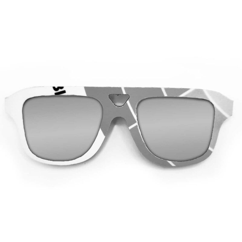 Aviator Style Recycled Wooden Snowboard Glasses