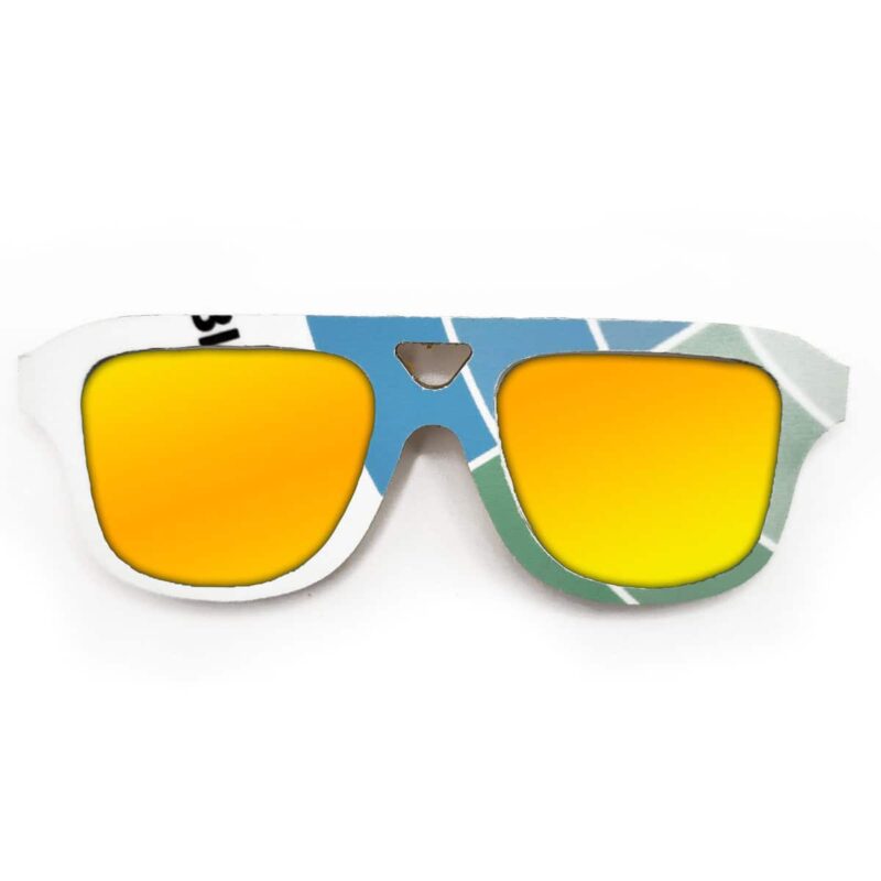 Aviator Style Recycled Wooden Snowboard Glasses