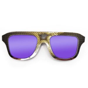 Aviator Style Recycled Wooden Snowboard Glasses