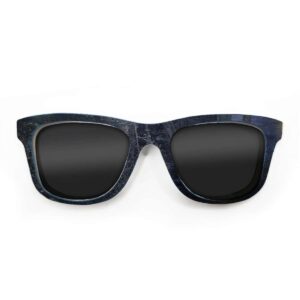Wayfarer Style Recycled Wooden Skateboard Glasses (Large)