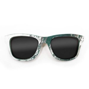 Wayfarer Style Recycled Wooden Skateboard Glasses (Large)