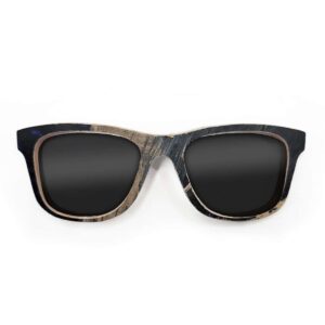 Wayfarer Style Recycled Wooden Skateboard Glasses (Large)