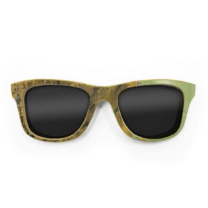 Wayfarer Style Recycled Wooden Skateboard Glasses (Large)