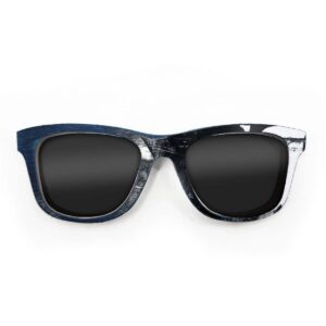 Wayfarer Style Recycled Wooden Skateboard Glasses (Large)