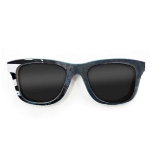 Wayfarer Style Recycled Wooden Skateboard Glasses (Large)