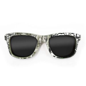 Wayfarer Style Recycled Wooden Skateboard Glasses (Large)