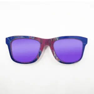 Wayfarer Style Recycled Wooden Skateboard Glasses