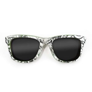 Wayfarer Style Recycled Wooden Skateboard Glasses