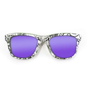 Wayfarer Style Recycled Wooden Skateboard Glasses
