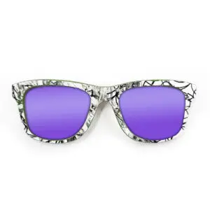 Wayfarer Style Recycled Wooden Skateboard Glasses