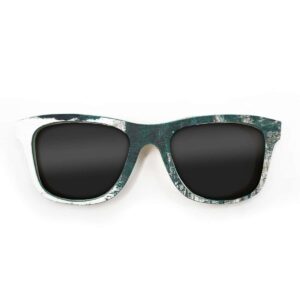 Wayfarer Style Recycled Wooden Skateboard Glasses