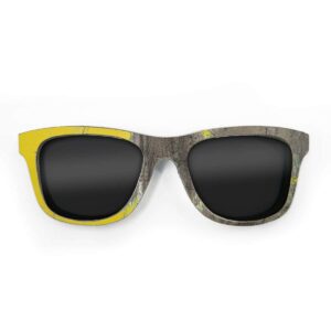 Wayfarer Style Recycled Wooden Skateboard Glasses